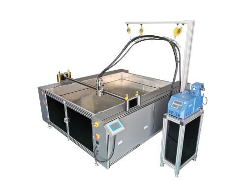 XY gluer glue plotter gluing machine for  Corrugated POS/POP displays (FSDUs, CDUs, dump bins)
